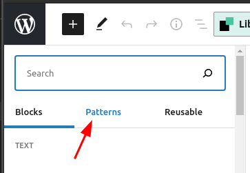Patterns Tab